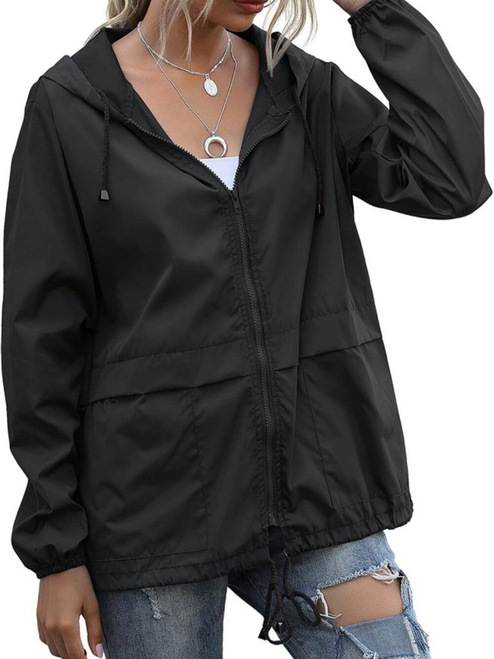 Lightweight Waterproof Women's Raincoat | Stylish & Functional Rain Jacket